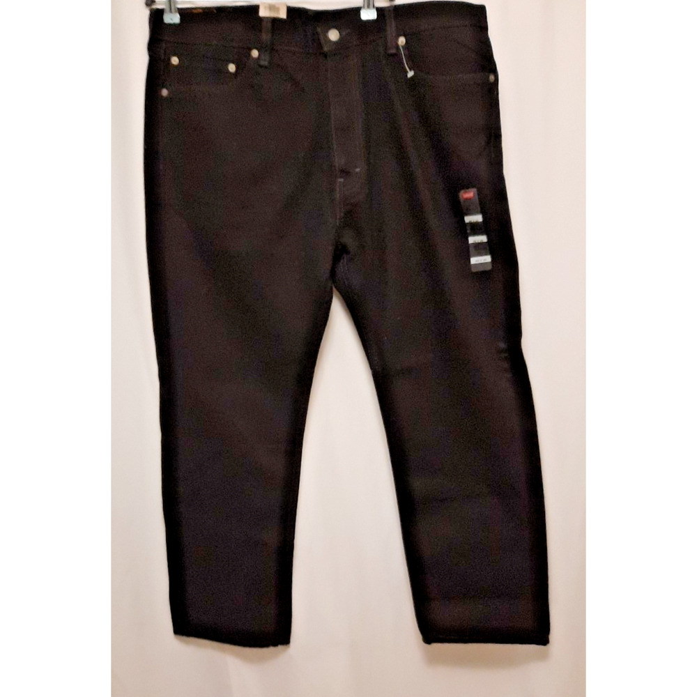 Levi's Mens 505 Size 40X30 Black Regular Straight Leg Jeans 100% Cotton Denim